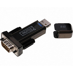 DIGITUS Adapter USB 2.0 tip A (M) - Serijski port (RS-232) 9pin (M) crni DA-70156
