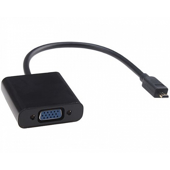 FAST ASIA Adapter konvertor Micro HDMI (M) - VGA (F) crni
