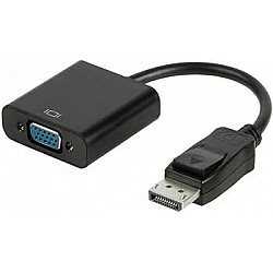 E-GREEN Adapter DisplayPort (M) - VGA D-sub (F) crni