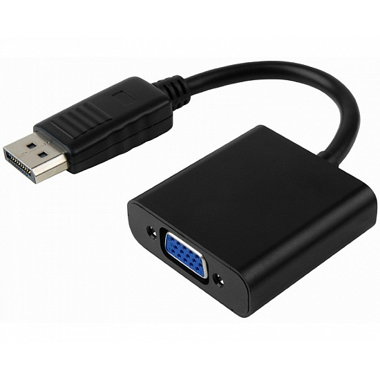 E-GREEN Adapter DisplayPort (M) - VGA D-sub (F) crni E-GREEN Adapter DisplayPort (M) - VGA D-sub (F) crni