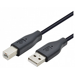 E-GREEN USB 2.0 A-USB 2.0 B M, M 1.8m crni