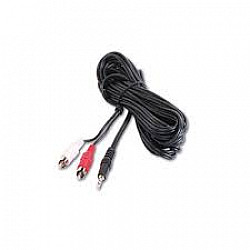 E-GREEN Kabl audio 3.5mm - 2xRCA 10m crni
