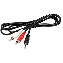 E-GREEN Kabl audio 3.5mm - 2xRCA 10m crni