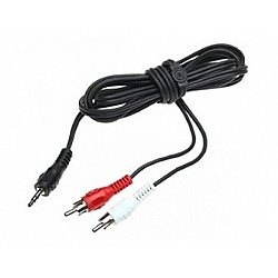 E-GREEN Kabl audio 3.5mm - 2xRCA 3m crni