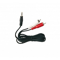 E-GREEN Kabl audio 3.5mm - 2xRCA 5m crni