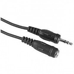 E-GREEN Audio 3.5mm - 3.5mm M, F (produžni) 3m crni