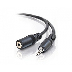 E-GREEN Audio 3.5mm - 3.5mm M, F (produžni) 2.5m crni