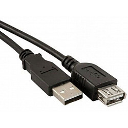 E-GREEN Kabl USB A - USB A M, F (produžni) 5m crni