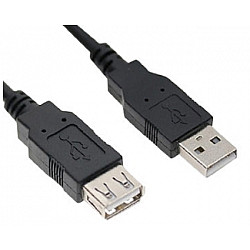 E-GREEN Kabl USB A - USB A M, F (produžni) 5m crni