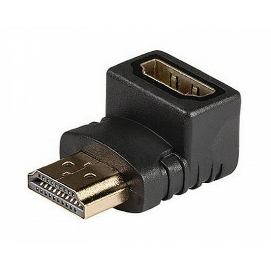 E-GREEN adapter HDMI (M) - HDMI (F) crni