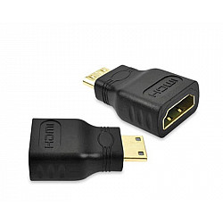 E-GREEN adapter Mini HDMI (M) - HDMI (F) crni
