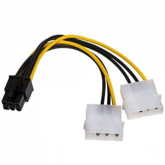 E-GREEN Naponski adapter za PCI-E VGA (6-pin) -2x Molex