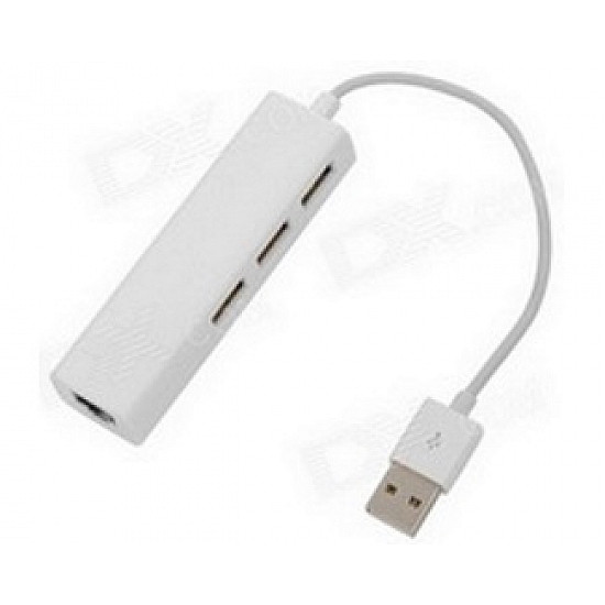 FAST ASIA USB 2.0 - HUB 3port + RJ45 (ž) beli FAST ASIA USB 2.0 - HUB 3port + RJ45 (ž) beli