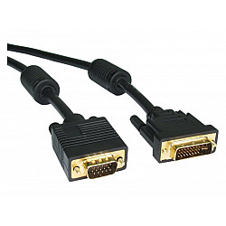E-GREEN Kabl VGA D-sub M, M 3m HQ feritno jezgro crni