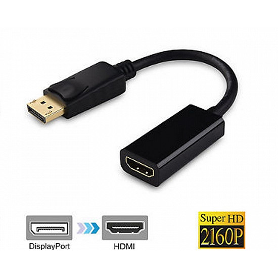 FAST ASIA Adapter-konvertor Display Port na HDMI 4 K