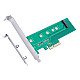 E-GREEN PCI Express M.2 (NGFF, SSD) na PCI Express SATA 4 x 3.0 Adapter