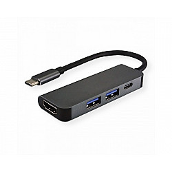 FAST ASIA Adapter-konvertor TIP C na HDMI+ 2xUSB 3.0+ TIP C