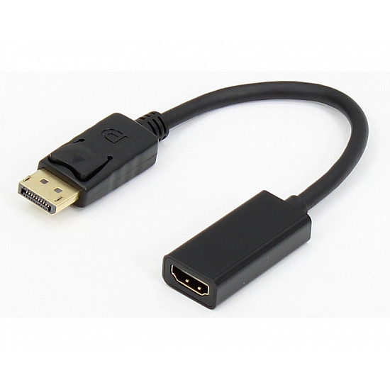 E-GREEN Adapter DisplayPort 1.4(M) - HDMI 2.0(F) kabl 20cm crni