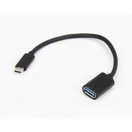 E-GREEN Adapter USB 3.0 (F) - USB 3.1 Tip C (M) - OTG 0.15m crni