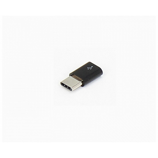 E-GREEN adapter USB 3.1 tip C (M) - Micro USB (F) crni