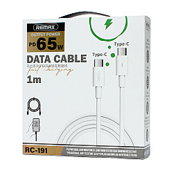 REMAX DATA kabl Marlik TIP C na TIP C 65W R-191, beli