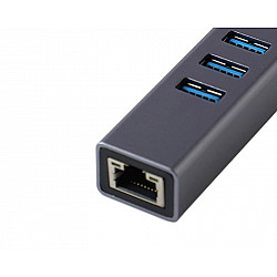 Fast Asia adapter-konvertor TIP C na 3xUSB 3.0+RJ45 meta