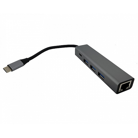 Fast Asia adapter-konvertor TIP C na 3xUSB 3.0+TIP C+RJ45 Fast Asia adapter-konvertor TIP C na 3xUSB 3.0+TIP C+RJ45