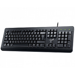 GENIUS KM-160 USB YU crna tastatura+ USB crni miš