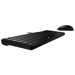 GENIUS SlimStar C126 USB YU crna tastatura+ USB crni miš