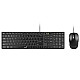 GENIUS SlimStar C126 USB YU crna tastatura+ USB crni miš