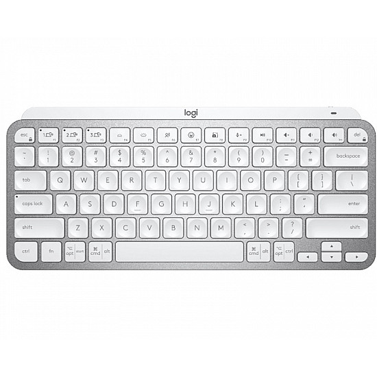 Logitech MX Keys Mini Wireless Illuminated Keyboard - Pale Grey