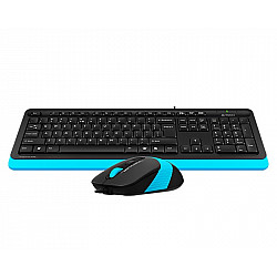 A4 TECH F1010 FSTYLER USB US plava tastatura + USB plavi miš