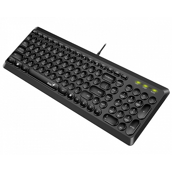 Genius Slimstar Q200 USB US crna tastatura