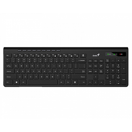 Genius SlimStar 7230 USB US crna tastatura