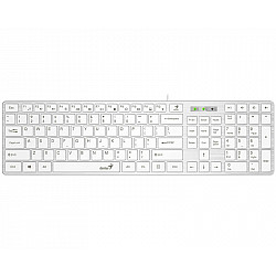 Genius SlimStar 126 USB US bela tastatura