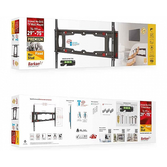 Barkan ND400.B LCD TV zidni nosač za gipsane zidove od 29"  do 75" 