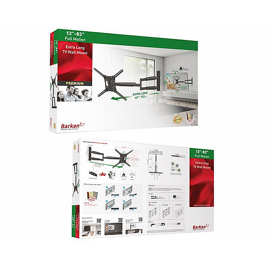 Barkan BM443XL LCD TV zglobni zidni nosač od 13 do 83 inča