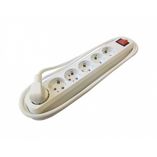 ELCO Produžni kabl sa prekidačem 5r, 3m, 3X1,5mm