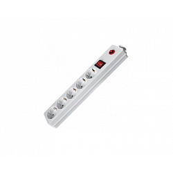 FAST ASIA produžni kabl 5r, 5m sa prekidačem i zaštitom 3x1.5mm2 (Linkom) - beli