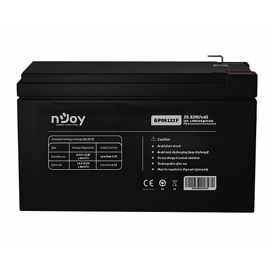 NJOY GP09122F baterija za UPS 12V 9Ah (BTVACIUOCTO2FCW01B)