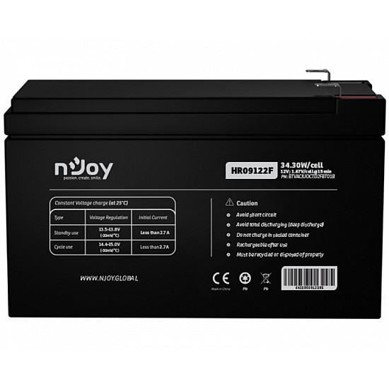 Njoy HR09122F baterija za UPS 12V 38.31W, cell (BTVACIUOCTD2FBT01B)