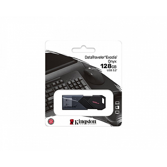 Kingston 128GB DataTraveler Exodia Onyx USB 3.2 Gen1 DTXON, 128GB