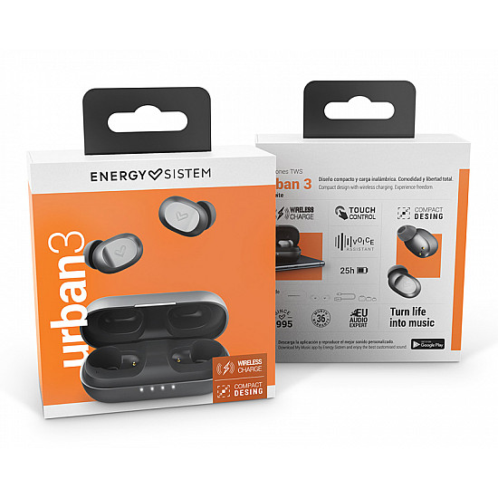 Energy Sistem Urban 3 Graphite True Wireless bežične slušalice sive (M45182)