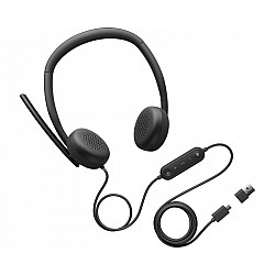 Dell WH3024 Wired Headset slušalice sa mikrofonom crne