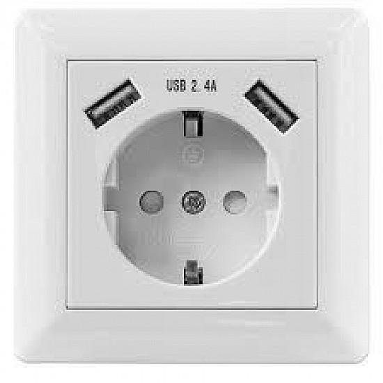 Intellinet USB face plate 772174