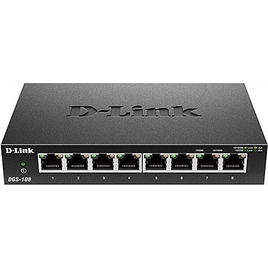 D-Link Switch Unmanaged DGS-108GL, E