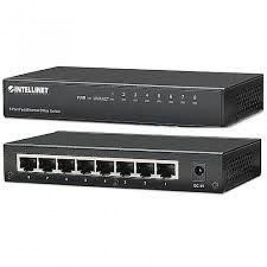 Intellinet Switch 8-Port Fast Ethernet Office Metal 523318