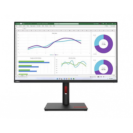 Lenovo MON 32 T32h-30 2k IPS, HDMI, DP, USB-A, USB-C, 3Y, 63D3GAR1EU
