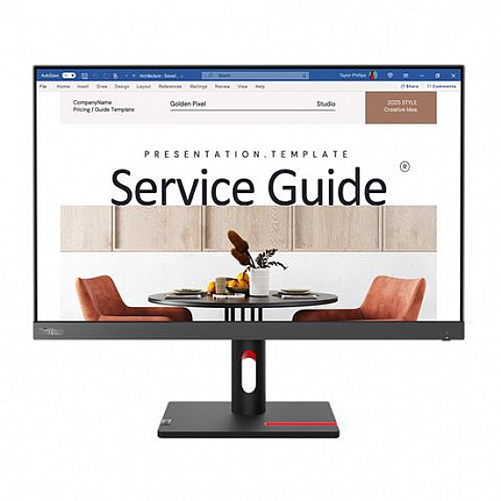 Lenovo MON 24 S24i-30 23.8" , IPS, FHD, HDMI, VGA, 3Y, 63DEKAT3EU