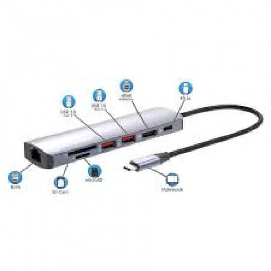 Manhattan USB-C PD 7-in-1 4K Multiport Hub
